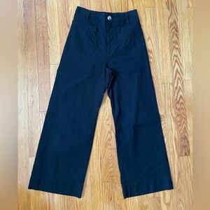 Maeve by Anthropologie Colette Magic Fabric Cropped Wide Leg Pants